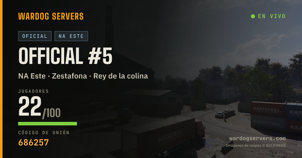 Banner de estado en vivo de Official #5