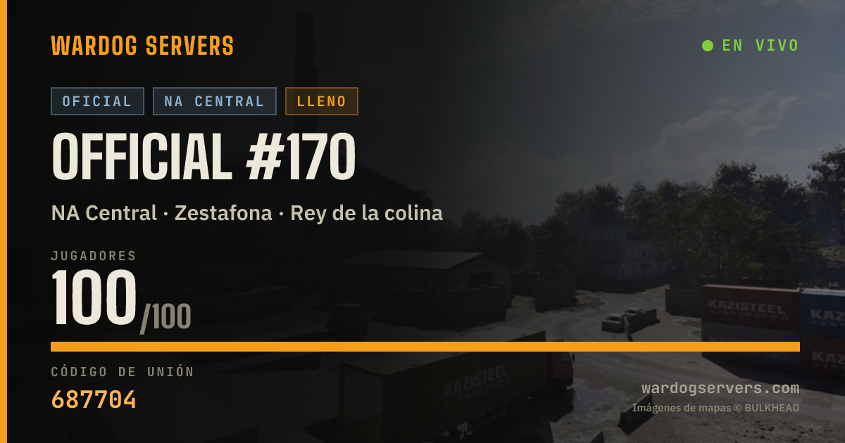 Banner de estado en vivo de Official #170
