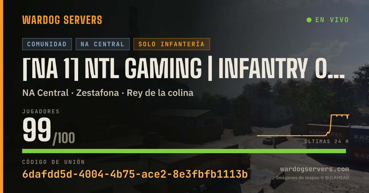 Banner de estado en vivo de [NA 1] NTL Gaming | Infantry Only | discord.gg/NTLGaming