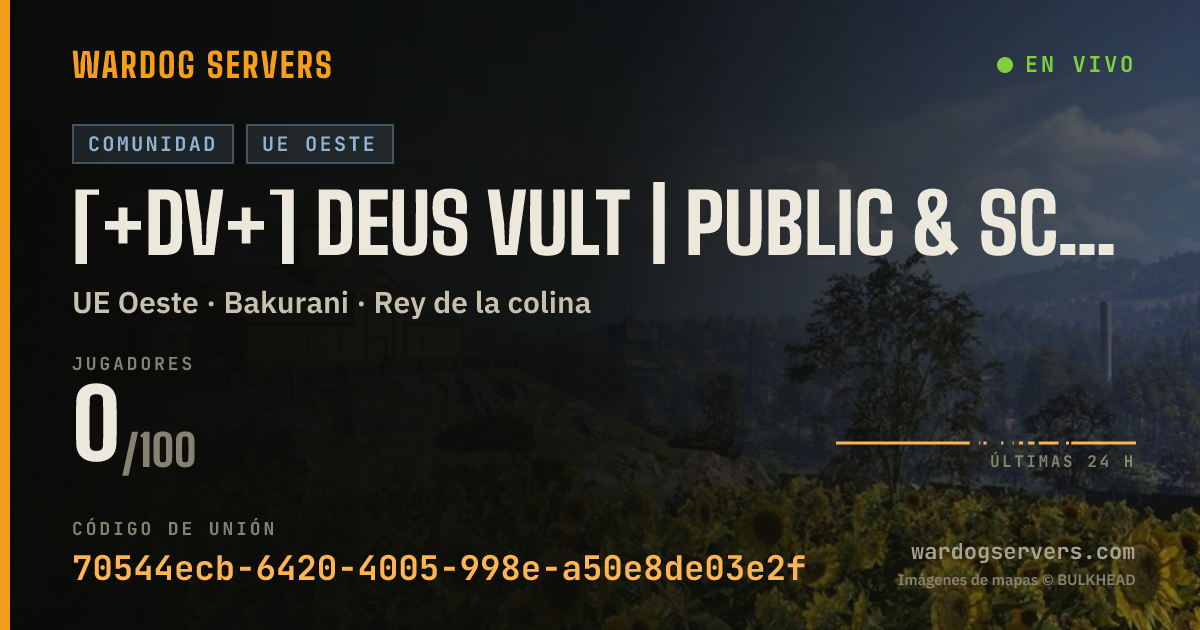 Banner de estado en vivo de [+DV+] DEUS VULT | Public & Scrims | RECRUITING FOR COMPETITIVE