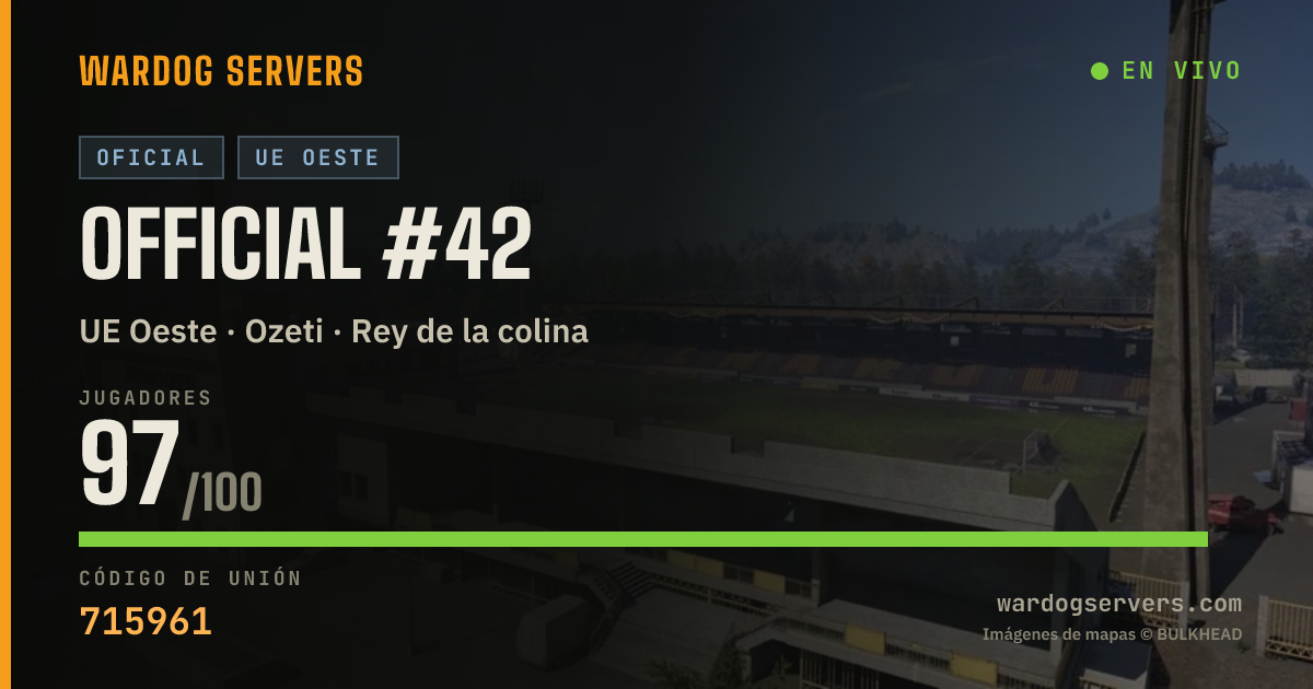 Banner de estado en vivo de Official #42