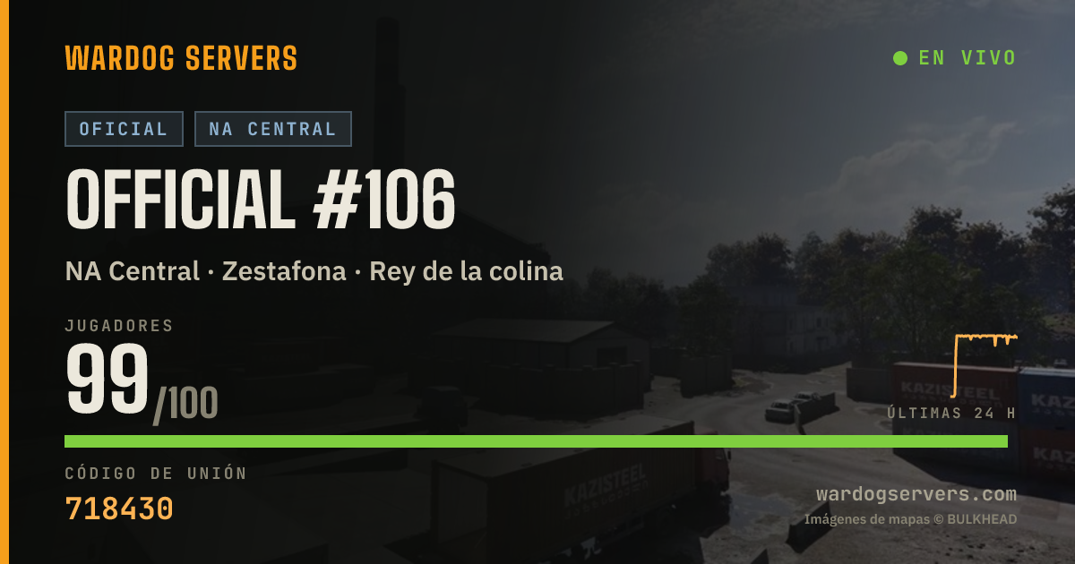 Banner de estado en vivo de Official #106