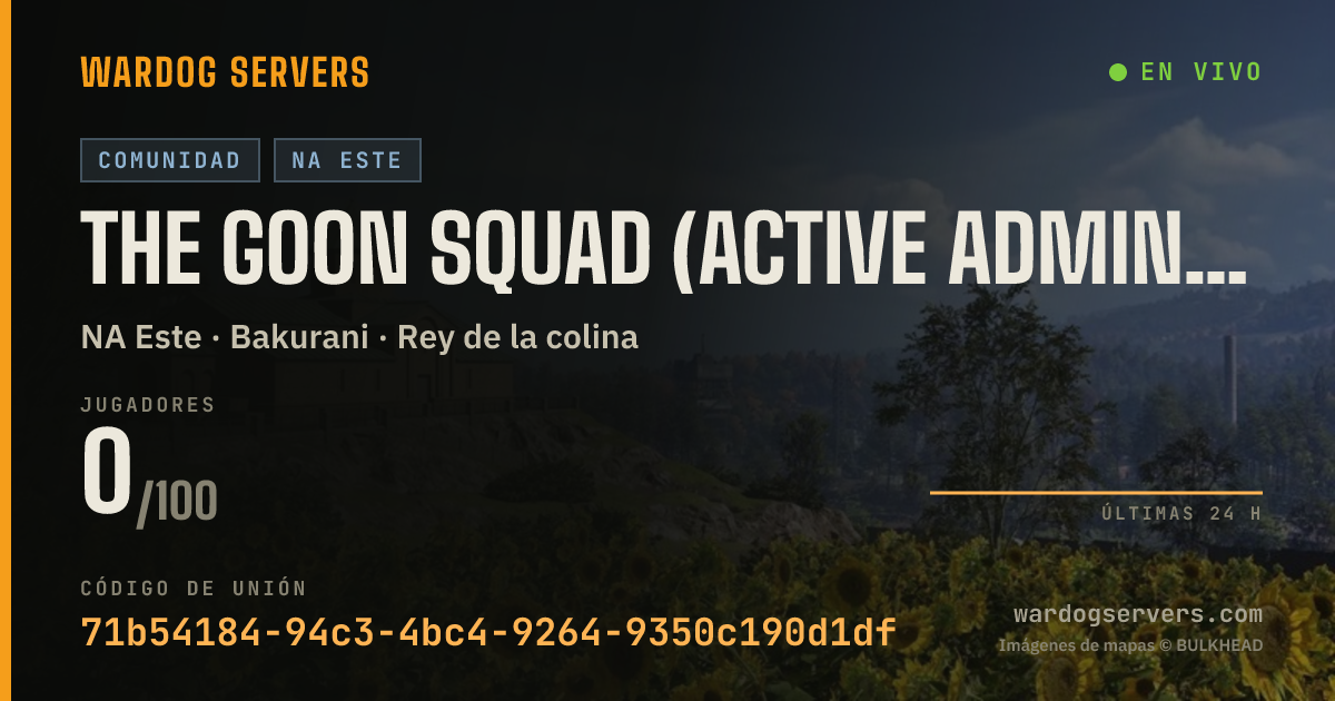 Banner de estado en vivo de The Goon Squad (Active Admins) ((NO BS))