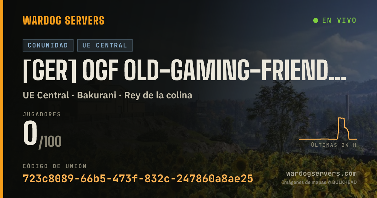 Banner de estado en vivo de [GER] OGF Old-Gaming-Friends Wardogs #1