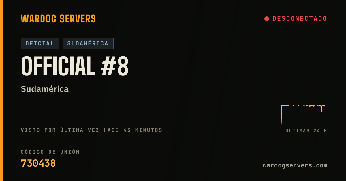 Banner de estado en vivo de Official #8