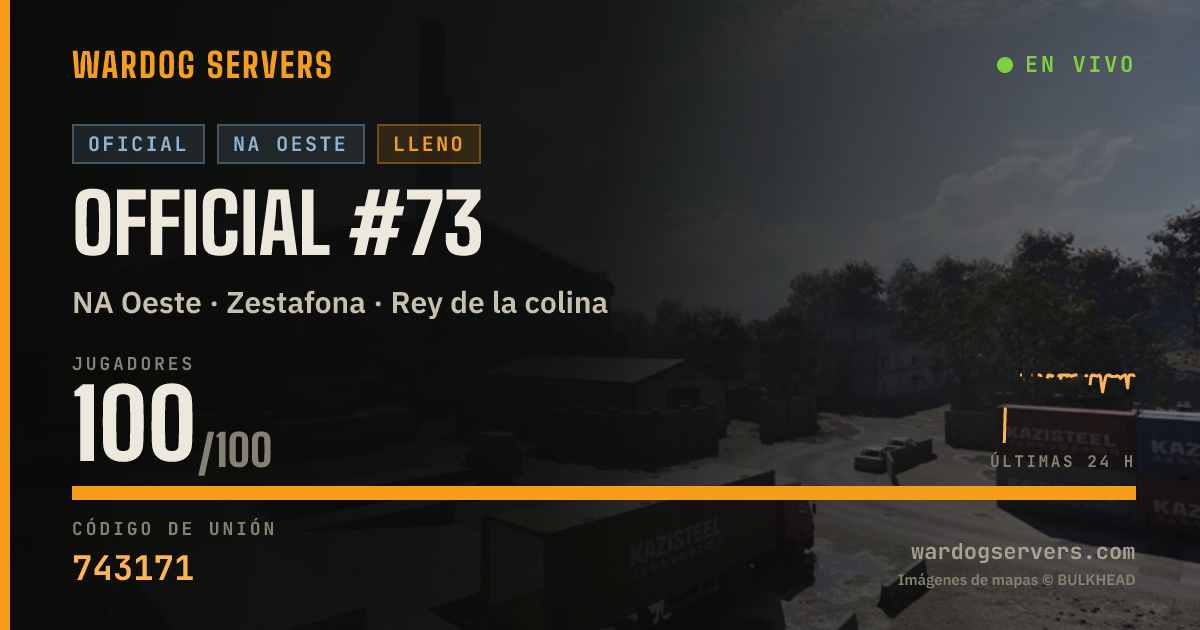 Banner de estado en vivo de Official #73