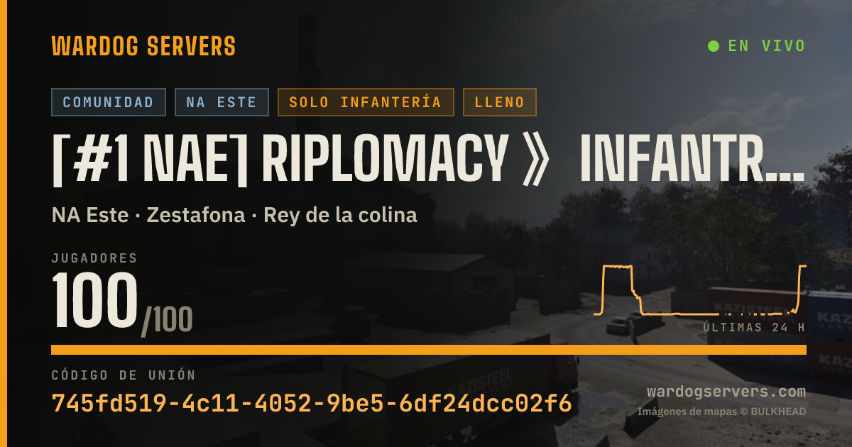 Banner de estado en vivo de [#1 NAE] RIPLOMACY 》INFANTRY ONLY 》JOIN FOR FREE QUEUE SKIP!