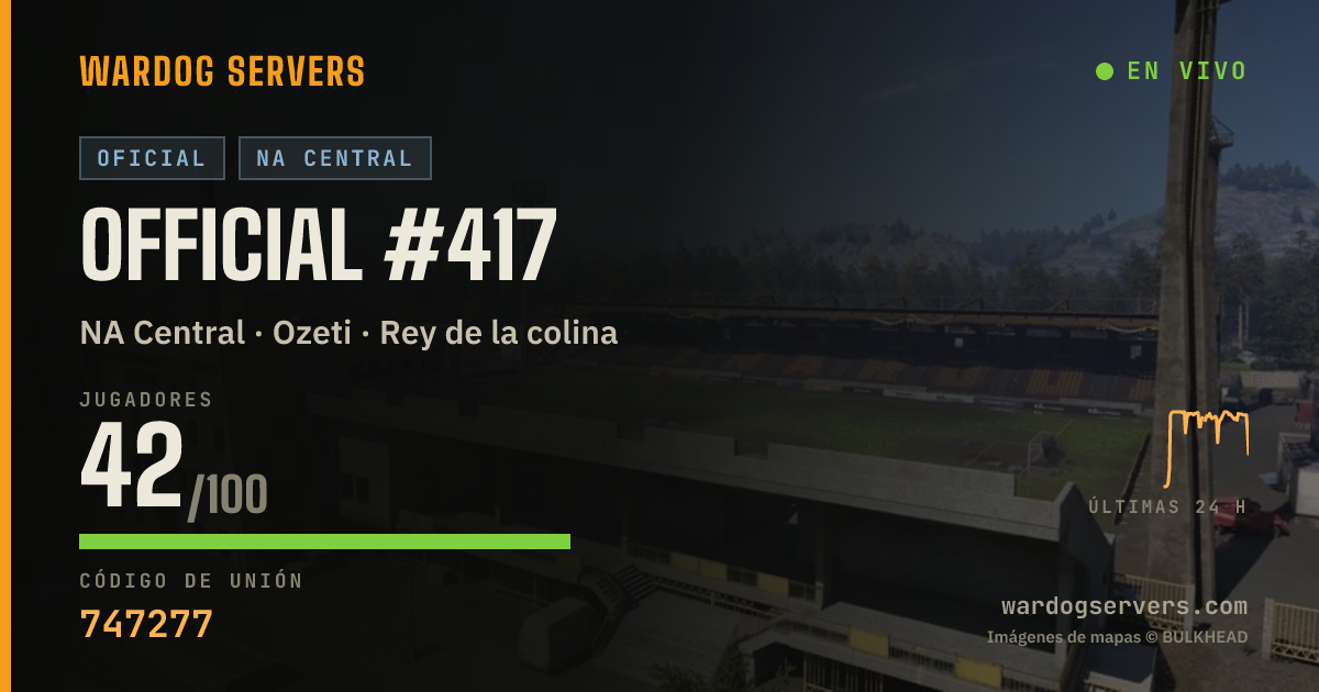 Banner de estado en vivo de Official #417