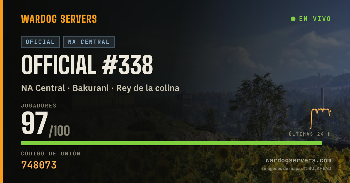 Banner de estado en vivo de Official #338