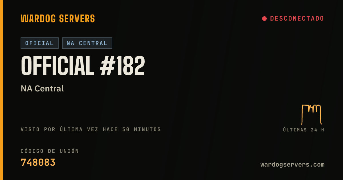Banner de estado en vivo de Official #182