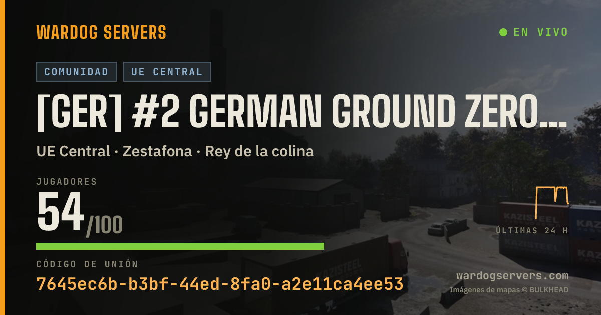 Banner de estado en vivo de [GER] #2 German Ground Zero | 20p Start