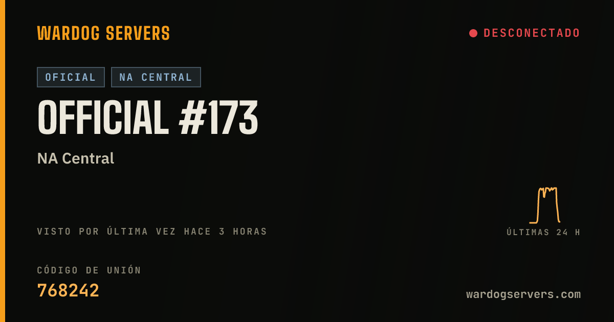 Banner de estado en vivo de Official #173