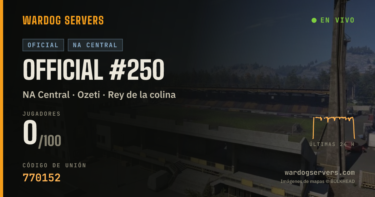 Banner de estado en vivo de Official #250