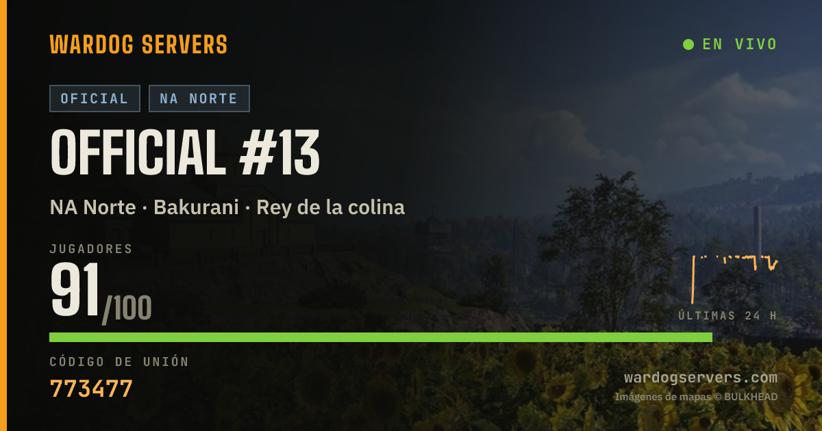 Banner de estado en vivo de Official #13