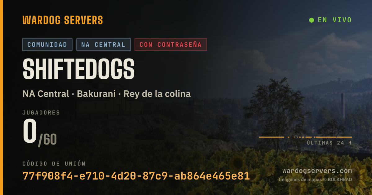 Banner de estado en vivo de shiftedogs