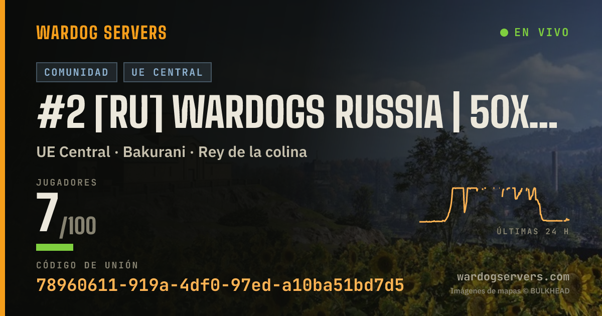 Banner de estado en vivo de #2 [RU] WARDOGS RUSSIA | 50x50 | wardogs.su