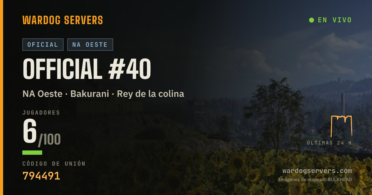 Banner de estado en vivo de Official #40