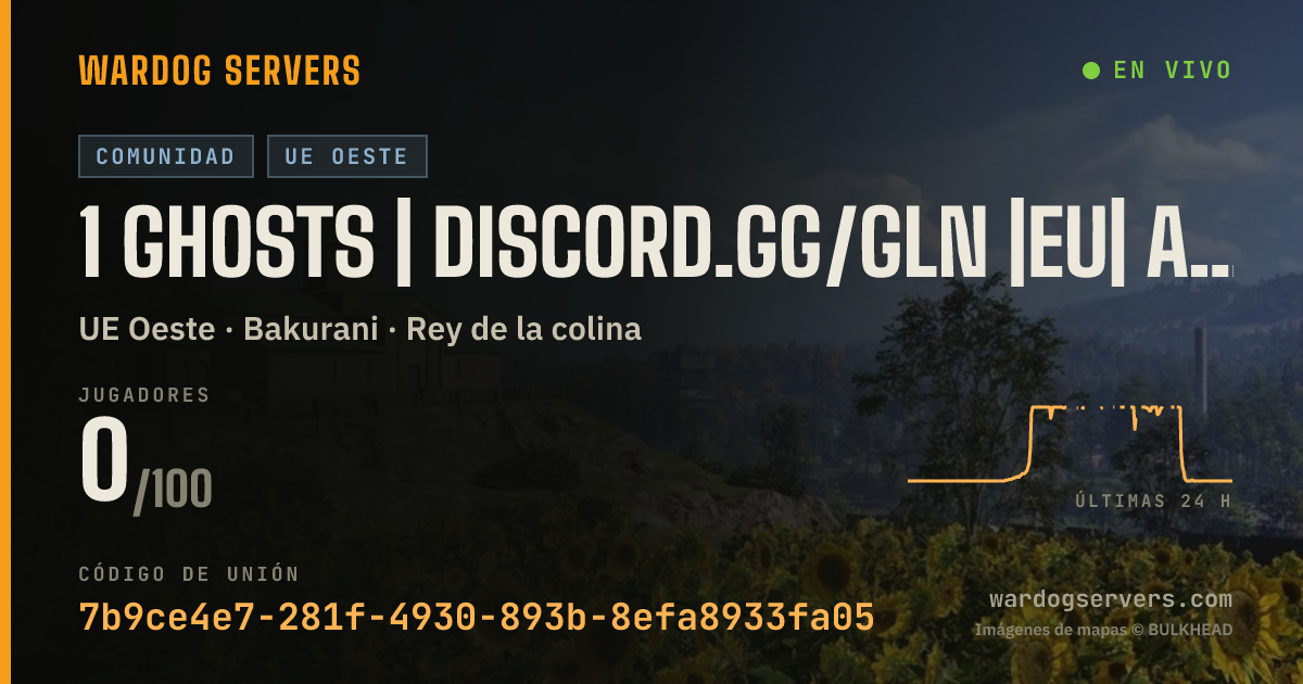 Banner de estado en vivo de 1 Ghosts | Discord.gg/GLN |EU| Active Staff | GLNHQ.CC