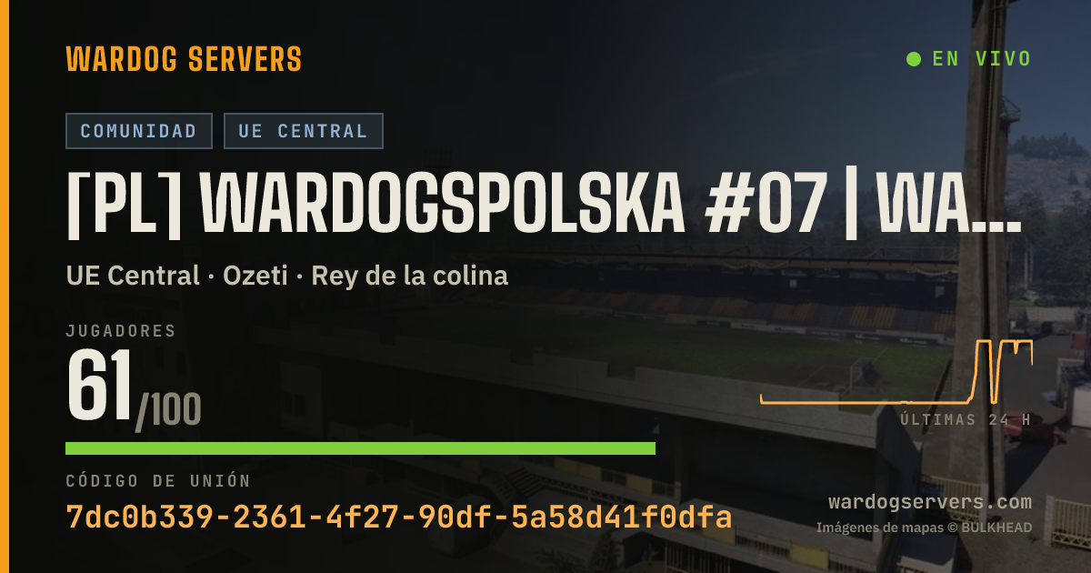 Banner de estado en vivo de [PL] WardogsPolska #07 | WARDOGSZONE.PL | RANKING