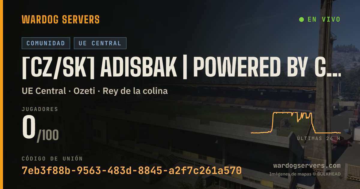 Banner de estado en vivo de [CZ/SK] ADISBAK | Powered by Godlike