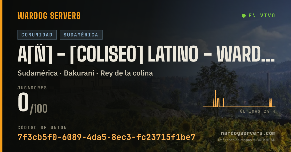Banner de estado en vivo de A[Ñ] - [COLISEO] Latino - WarDogs [ARGENTINA]