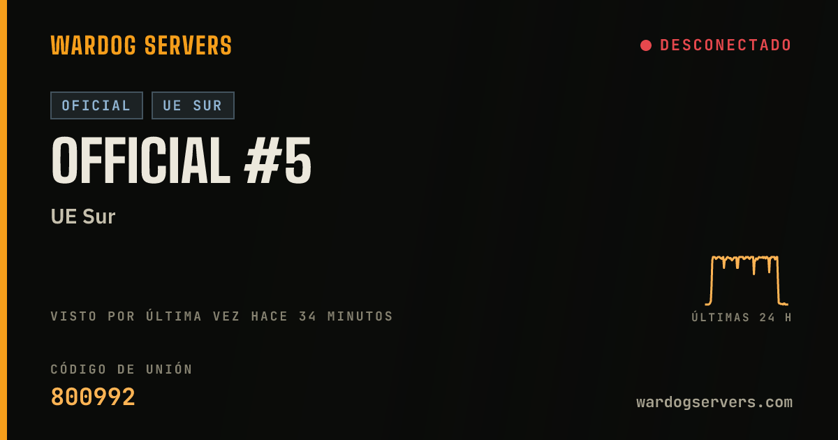 Banner de estado en vivo de Official #5