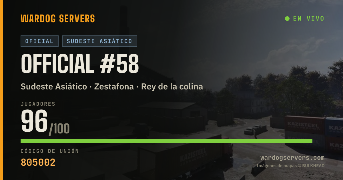 Banner de estado en vivo de Official #58