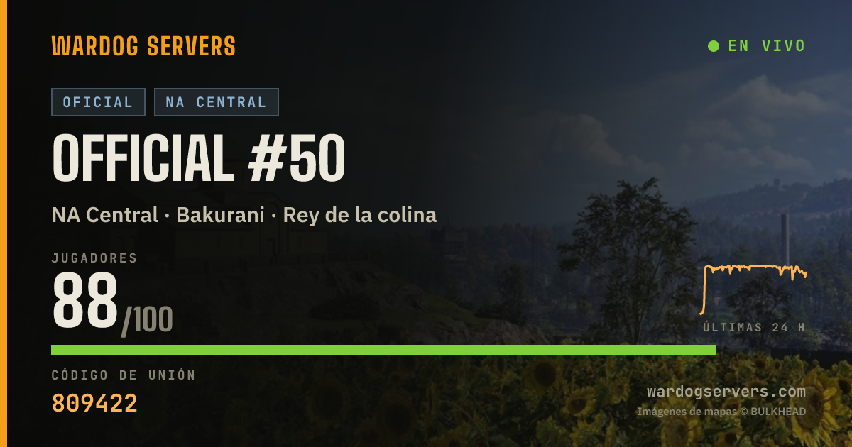 Banner de estado en vivo de Official #50