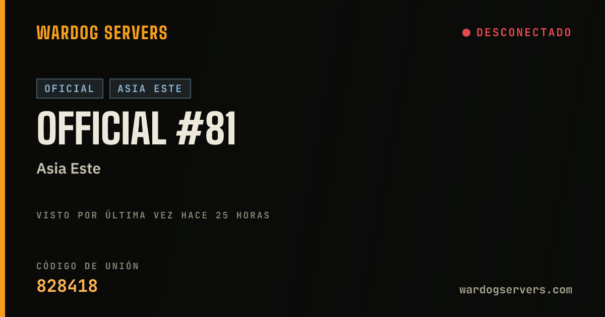 Banner de estado en vivo de Official #81