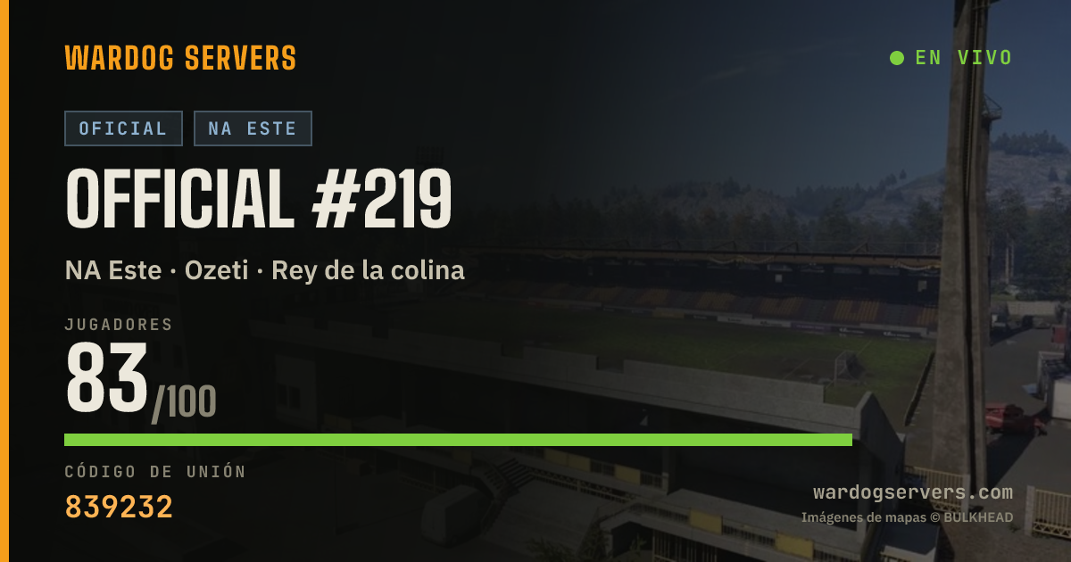 Banner de estado en vivo de Official #219