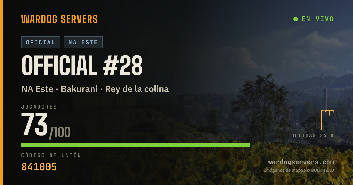 Banner de estado en vivo de Official #28