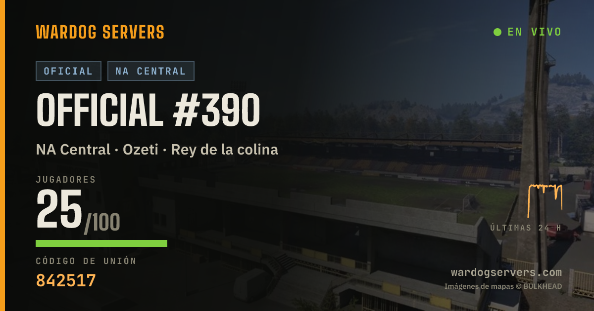 Banner de estado en vivo de Official #390
