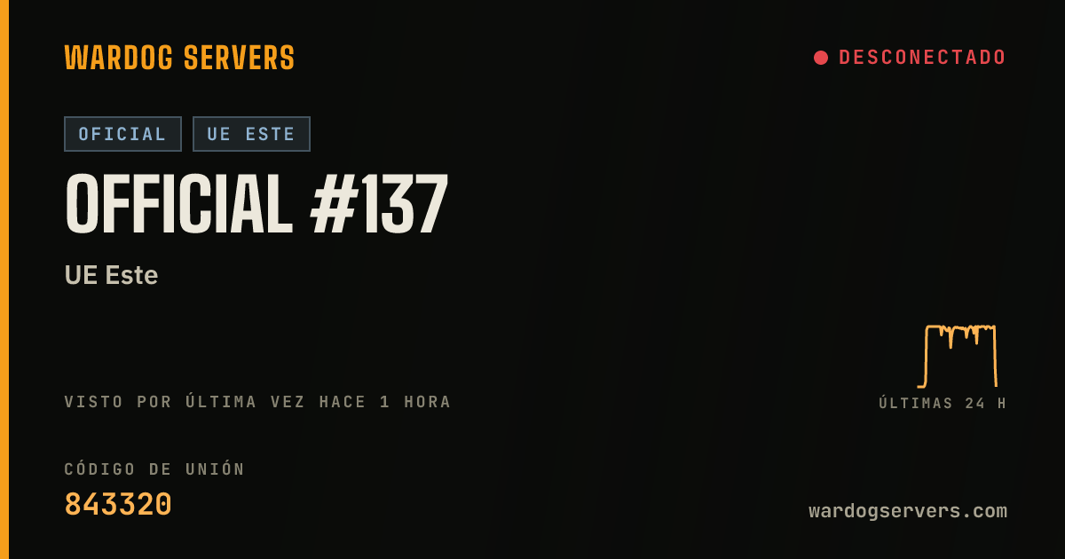Banner de estado en vivo de Official #137