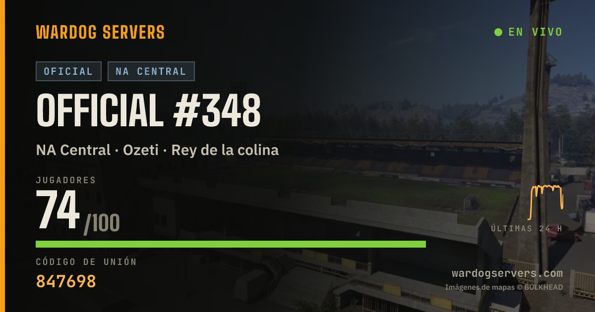 Banner de estado en vivo de Official #348