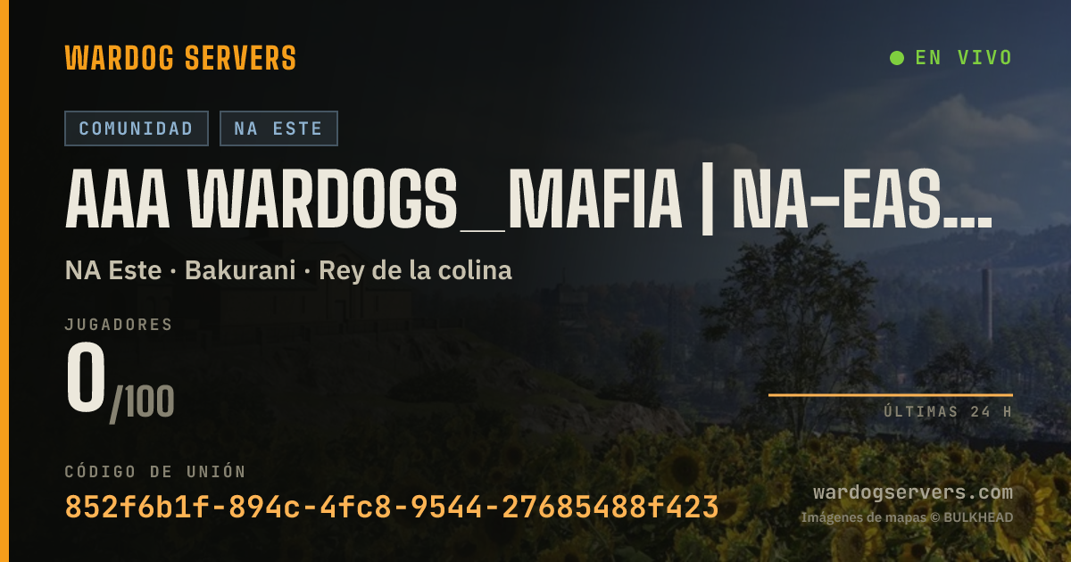 Banner de estado en vivo de AAA Wardogs_Mafia | NA-East | HARDCORE