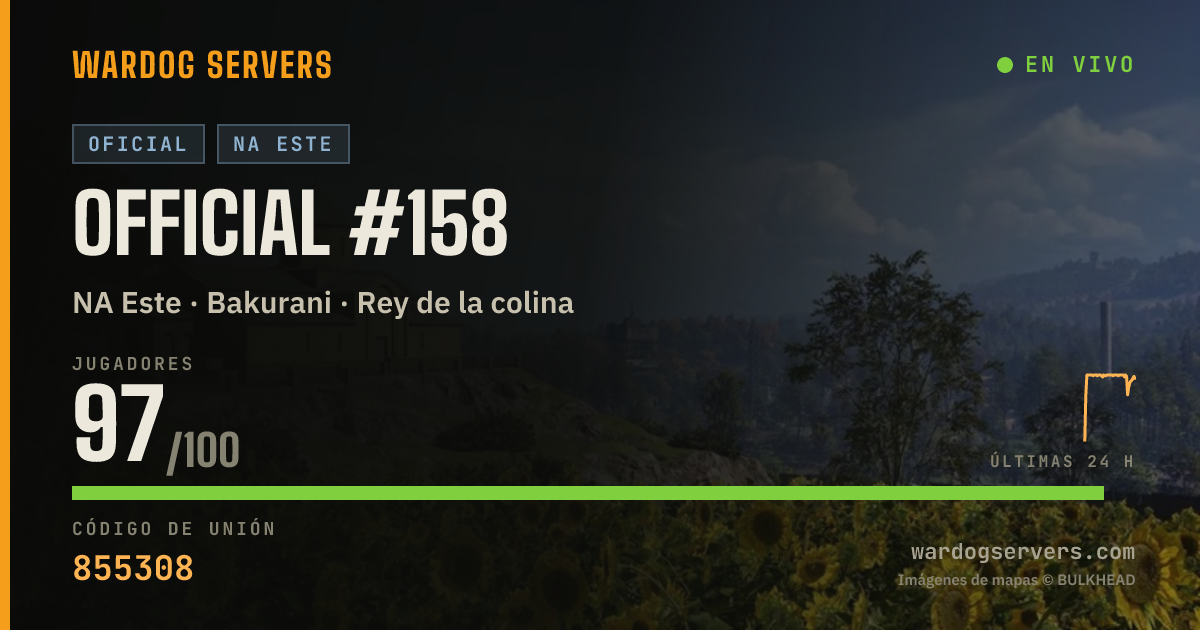 Banner de estado en vivo de Official #158