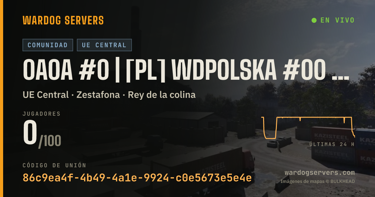 Banner de estado en vivo de 0A0A #0 | [PL] WDPOLSKA #00 | discord.gg/wardogspolska
