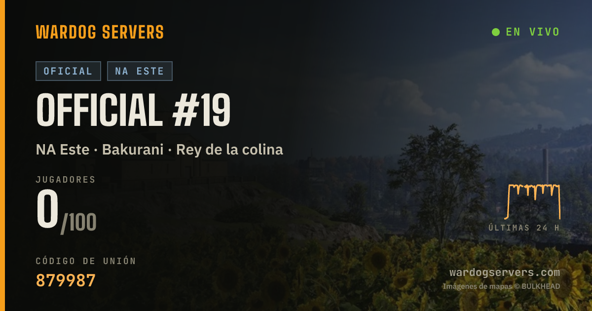 Banner de estado en vivo de Official #19