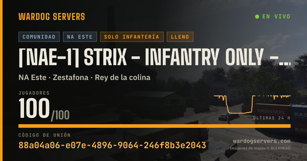 Banner de estado en vivo de [NAE-1] Strix - Infantry Only - discord.gg/strixgg