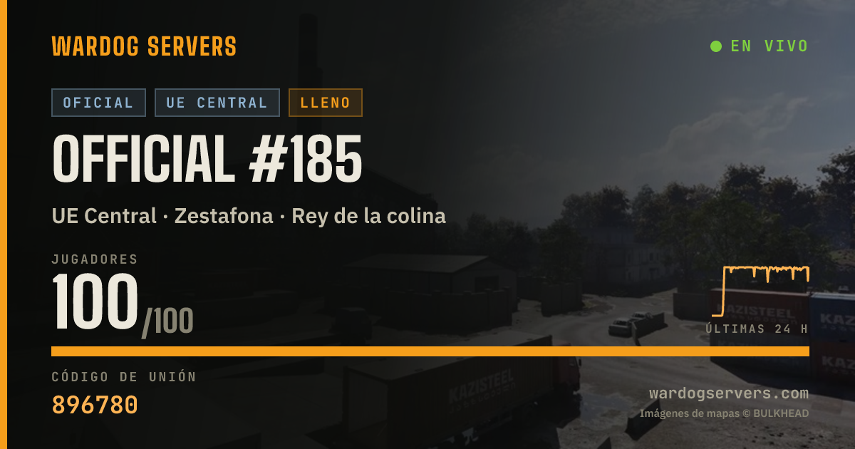 Banner de estado en vivo de Official #185