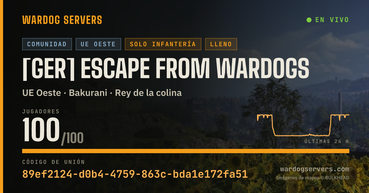 Banner de estado en vivo de [GER] Escape from Wardogs