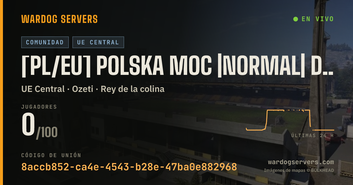 Banner de estado en vivo de [PL/EU] POLSKA MOC |NORMAL| discord.gg/polskamoc #1