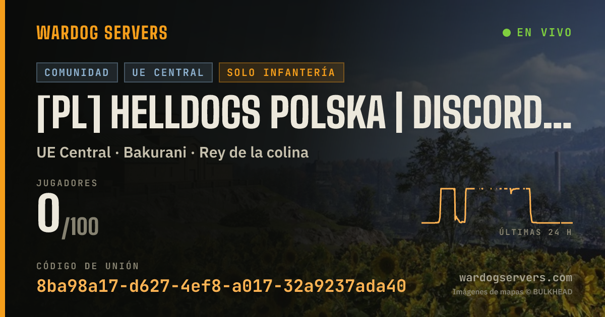 Banner de estado en vivo de [PL] HELLDOGS POLSKA | discord.gg/ArJF2C9rtW