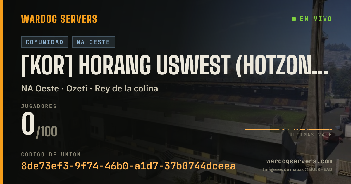 Banner de estado en vivo de [KOR] HORANG USWest (Hotzone boost) discord.gg/horang-clan