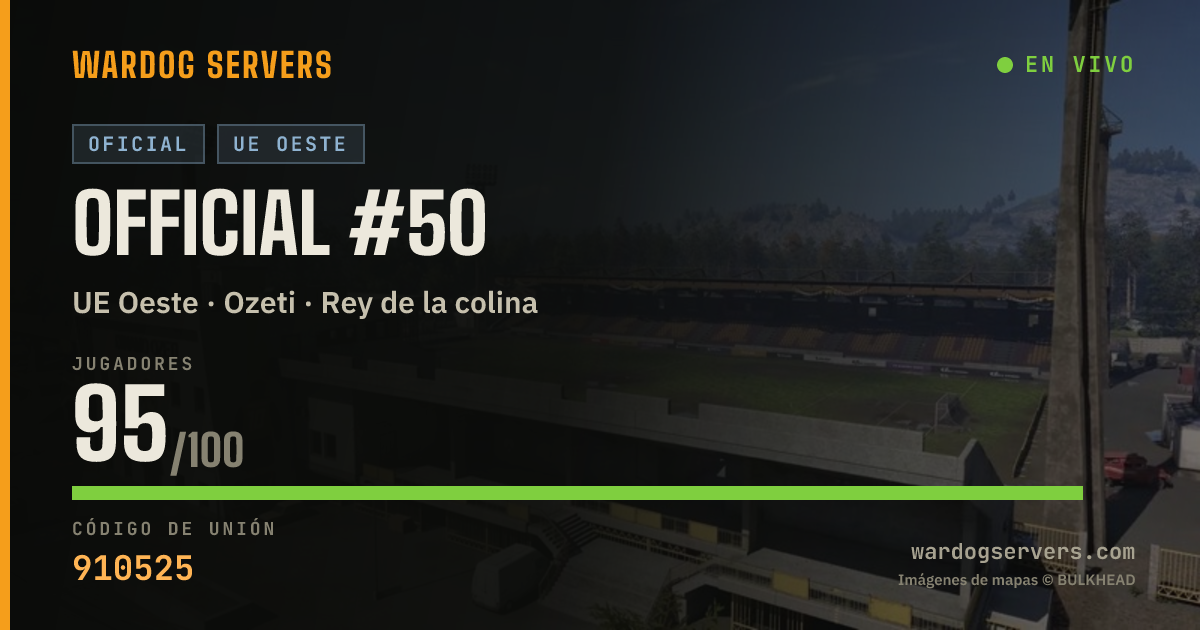 Banner de estado en vivo de Official #50