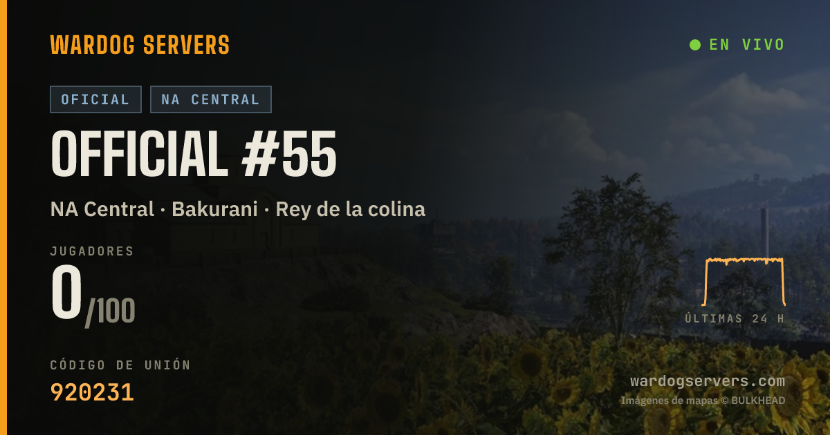 Banner de estado en vivo de Official #55