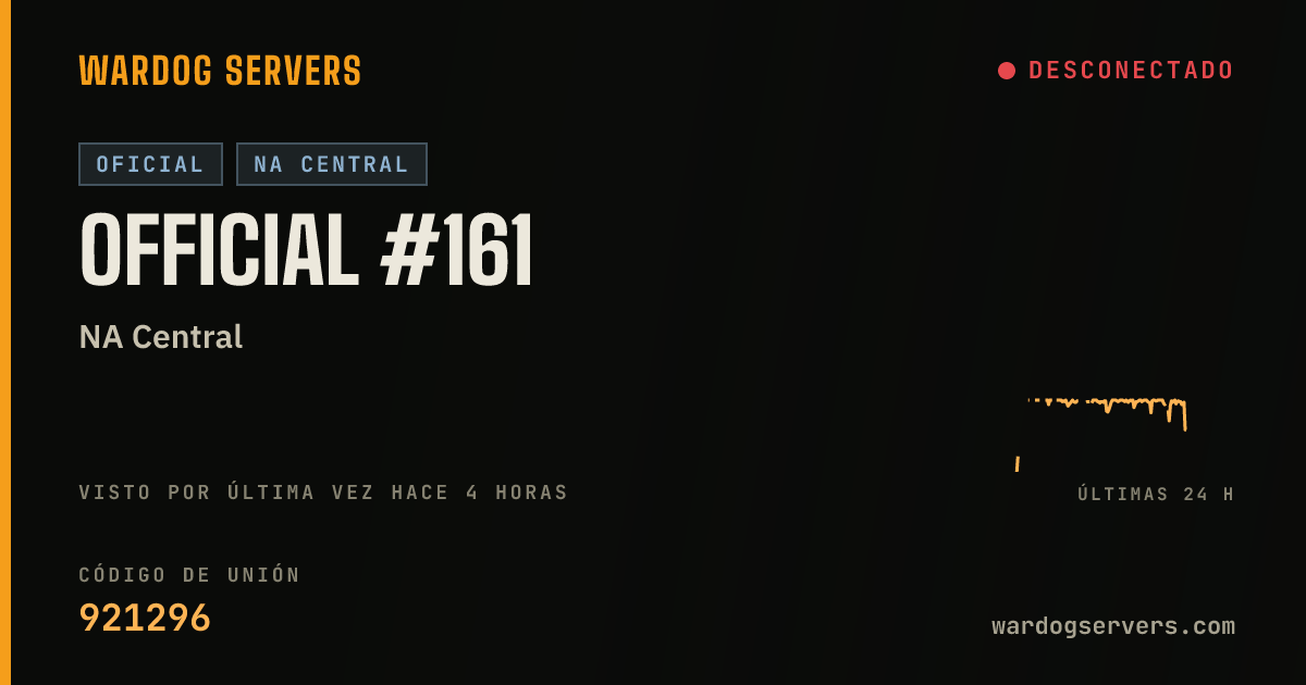 Banner de estado en vivo de Official #161