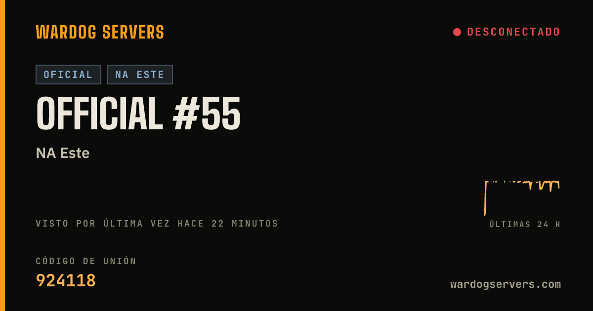 Banner de estado en vivo de Official #55
