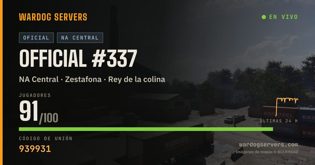 Banner de estado en vivo de Official #337