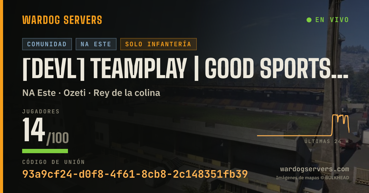 Banner de estado en vivo de [DEVL] Teamplay | Good Sportsmanship [Discord.gg/RedDevils]